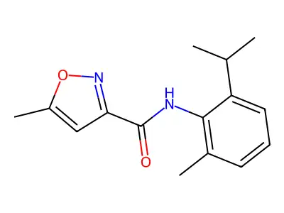 3-Isoxazolecarboxamide, 5-methyl-N-(2-methyl-6-(1-methylethyl)phenyl)- structure
