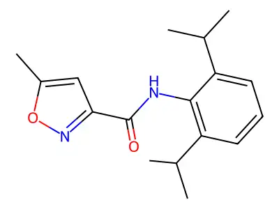3-Isoxazolecarboxamide, N-(2,6-bis(1-methylethyl)phenyl)-5-methyl- structure