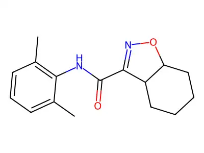 1,2-Benzisoxazole-3-carboxamide, 3a,4,5,6,7a-hexahydro-N-(2,6-dimethylphenyl)- structure