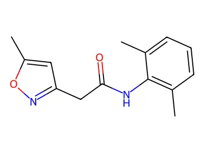 3-Isoxazoleacetamide, N-(2,6-dimethylphenyl)-5-methyl- structure