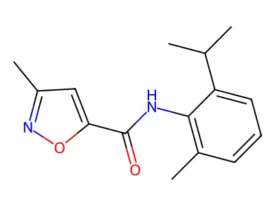 5-Isoxazolecarboxamide, 3-methyl-N-(2-methyl-6-(1-methylethyl)phenyl)- structure