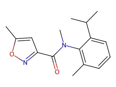 3-Isoxazolecarboxamide, N,5-dimethyl-N-(2-methyl-6-(1-methylethyl)phenyl)- structure