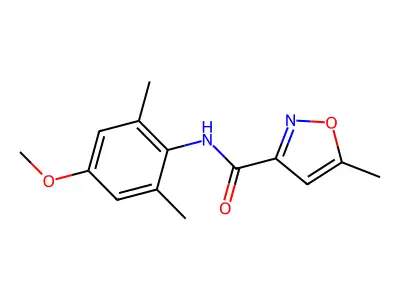3-Isoxazolecarboxamide, N-(4-methoxy-2,6-dimethylphenyl)-5-methyl- structure