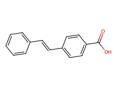 Benzoic acid, 4-(2-phenylethenyl)- structure