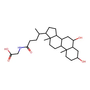 甘氨猪去氧胆酸 structure