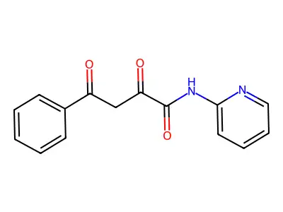 Benzenebutanamide, alpha,gamma-dioxo-N-2-pyridinyl- structure