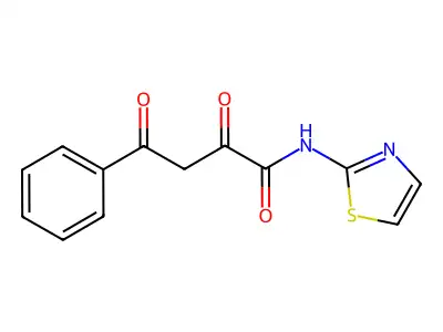 Benzenebutanamide, alpha,gamma-dioxo-N-2-thiazolyl- structure