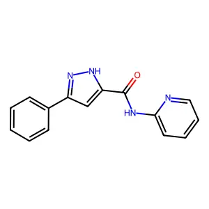 1H-Pyrazole-3-carboxamide, 5-phenyl-N-2-pyridinyl- structure