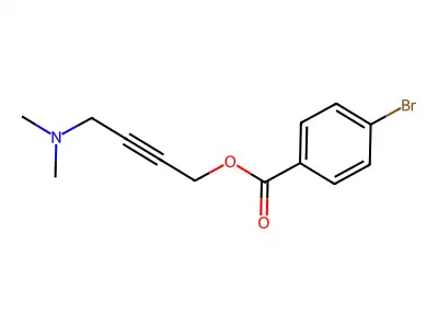 Benzoic acid, 4-bromo-, 4-(dimethylamino)-2-butynyl ester structure