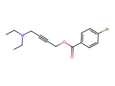 Benzoic acid, 4-bromo-, 4-(diethylamino)-2-butynyl ester structure