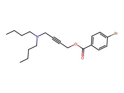 Benzoic acid, 4-bromo-, 4-(dibutylamino)-2-butynyl ester structure