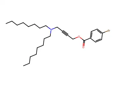 Benzoic acid, 4-bromo-, 4-(dioctylamino)-2-butynyl ester structure