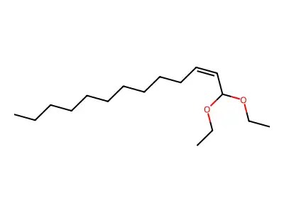 1,1-Diethoxytridec-2-ene structure