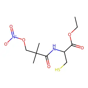 N-(3-硝酸基新戊酰)半胱氨酸乙酯 structure
