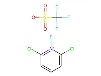 1-Fluoro-2,6-dichloropyridinium Triflate structure