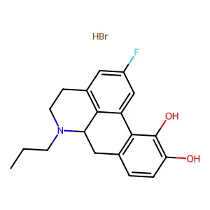 2-fluoro-N-n-propylnorapomorphine structure