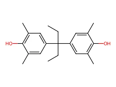 4-[1-Ethyl-1-(4-hydroxy-3,5-dimethylphenyl)propyl]-2,6-dimethylphenol structure