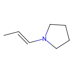 Pyrrolidine, 1-propenyl- structure