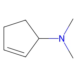 N,N-二甲基环戊-2-烯-1-胺 structure