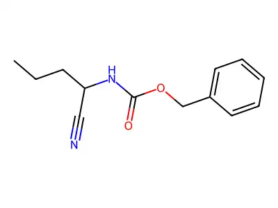 Benzyl N-(1-cyanobutyl)carbamate structure