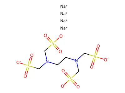 Methanesulfonic acid, (ethylenedinitrilo)tetra-, tetrasodium salt structure