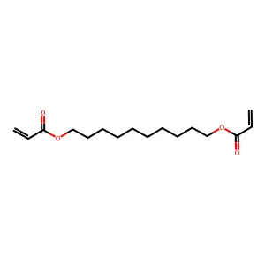 2-丙烯酸1,1'-(1,10-癸二基)酯 structure