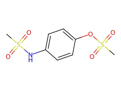 (4-Methanesulfonamidophenyl) methanesulfonate structure