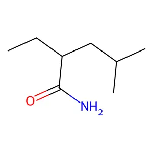 2-Ethyl-4-methylpentanamide structure