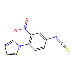 N-(2-nitro-4-isothiocyanophenyl)imidazole structure