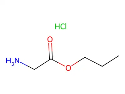 Propyl aminoacetate hydrochloride structure