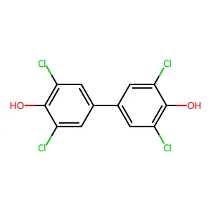 3,3',5,5'-Tetrachloro-4,4'-biphenyldiol structure