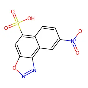 Naphth[1,2-d][1,2,3]oxadiazole-5-sulfonic acid, 8-nitro- structure