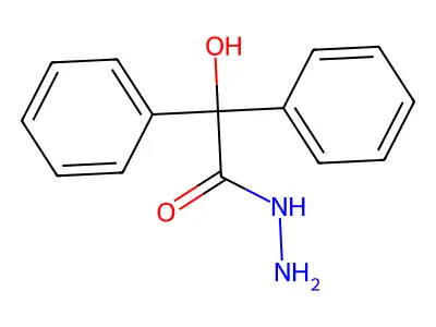 二苯乙醇酸酰肼 structure