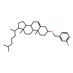 胆固醇-3-碘苄基醚 structure