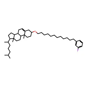 胆固醇-12-(3-碘苯基)十二烷基醚 structure