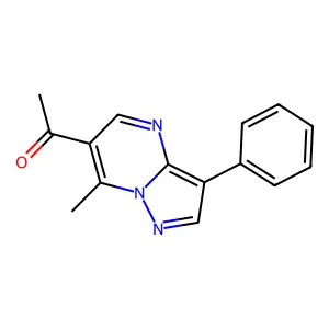 1-(7-Methyl-3-phenylpyrazolo[1,5-a]pyrimidin-6-yl)ethanone structure