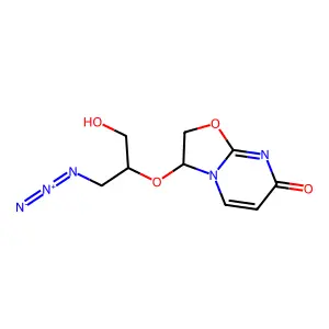 2,2'-Anhydro-3'-azido-2',3'-dideoxy-2',3'-secouridine structure