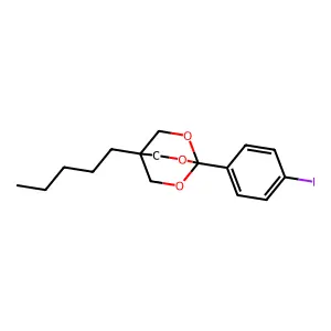 2,6,7-Trioxabicyclo(2.2.2)octane, 1-(4-iodophenyl)-4-phenyl- structure