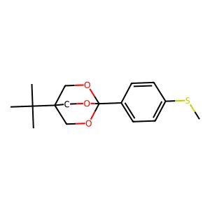 2,6,7-Trioxabicyclo(2.2.2)octane, 4-(1,1-dimethylethyl)-1-(4-methylthiophenyl)- structure