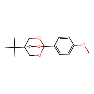 2,6,7-Trioxabicyclo(2.2.2)octane, 4-(1,1-dimethylethyl)-1-(4-methoxyphenyl)- structure
