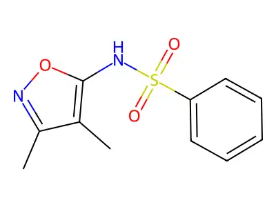 N-(3,4-Dimethyl-isoxazol-5-yl)-benzenesulfonamide structure