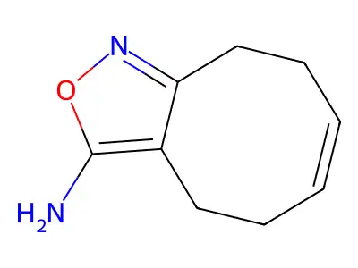 Cyclooct[C]isoxazole, 3-amino-4,5,8,9-tetrahydro- structure