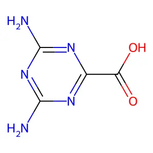 4,6-二氨基-1,3,5-三嗪-2-甲酸 structure
