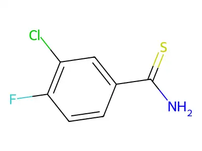 3-Chloro-4-fluorothiobenzamide structure