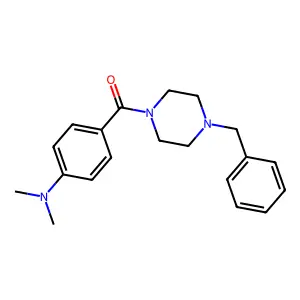 4-(Dimethylamino)phenyl 4-benzylpiperazinyl ketone structure