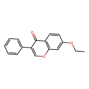 7-Ethoxy-3-phenyl-4H-chromen-4-one structure