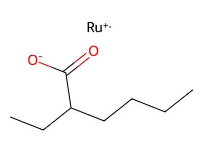 2-乙基己酸钌(III)盐 (3:1) structure
