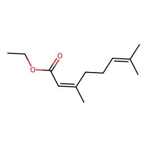 Ethyl 3,7-dimethylocta-2,6-dienoate structure