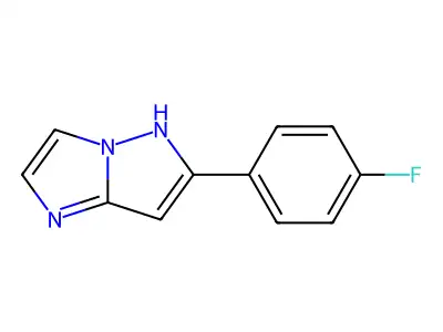 6-(4-Fluorophenyl)-5H-imidazo(1,2-b)pyrazole structure