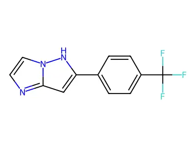 6-(4-(Trifluoromethyl)phenyl)-5H-imidazo(1,2-b)pyrazole structure